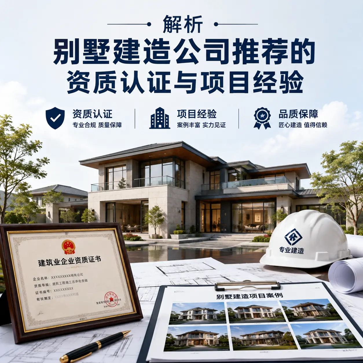 解析 开阳 别墅建造公司推荐的资质认证与项目经验