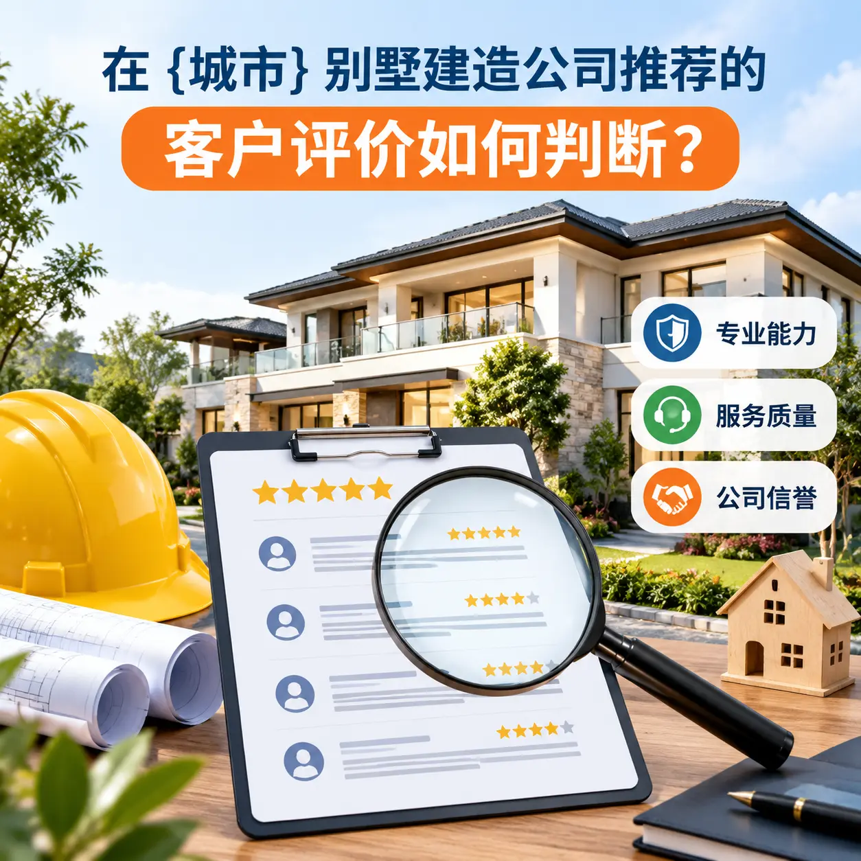在 开阳 别墅建造公司推荐的客户评价如何判断？