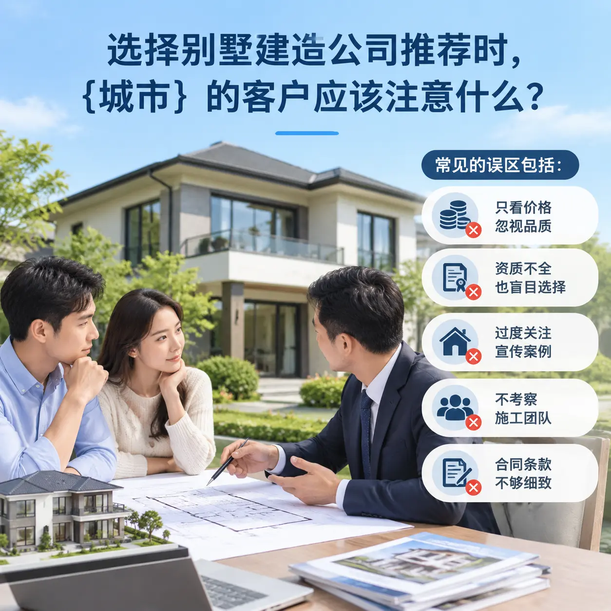 选择别墅建造公司推荐时，开阳 的客户应该注意什么？