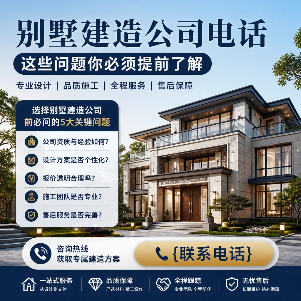 开阳别墅建造公司电话，这些问题你必须提前了解