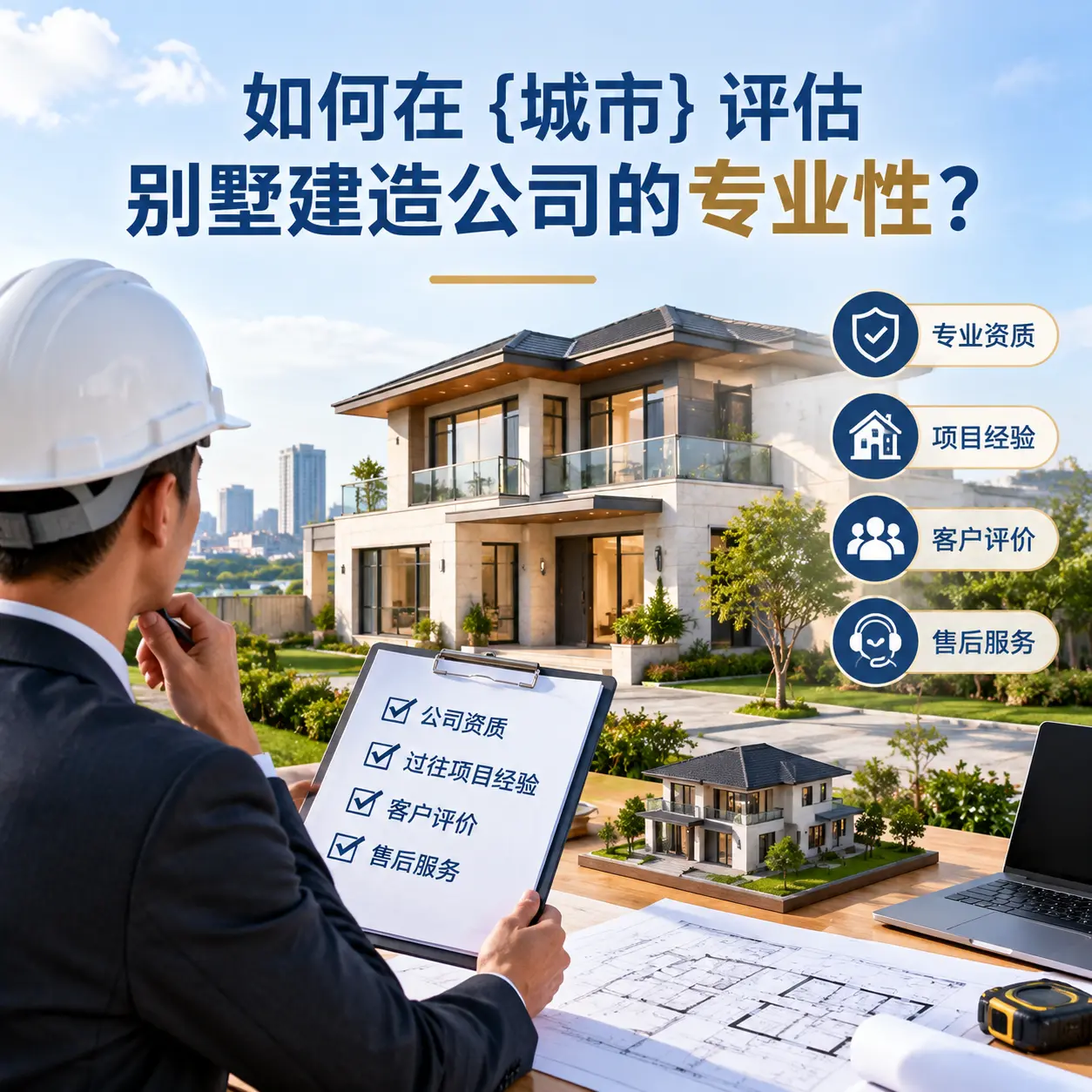 如何在 开阳 评估别墅建造公司的专业性？
