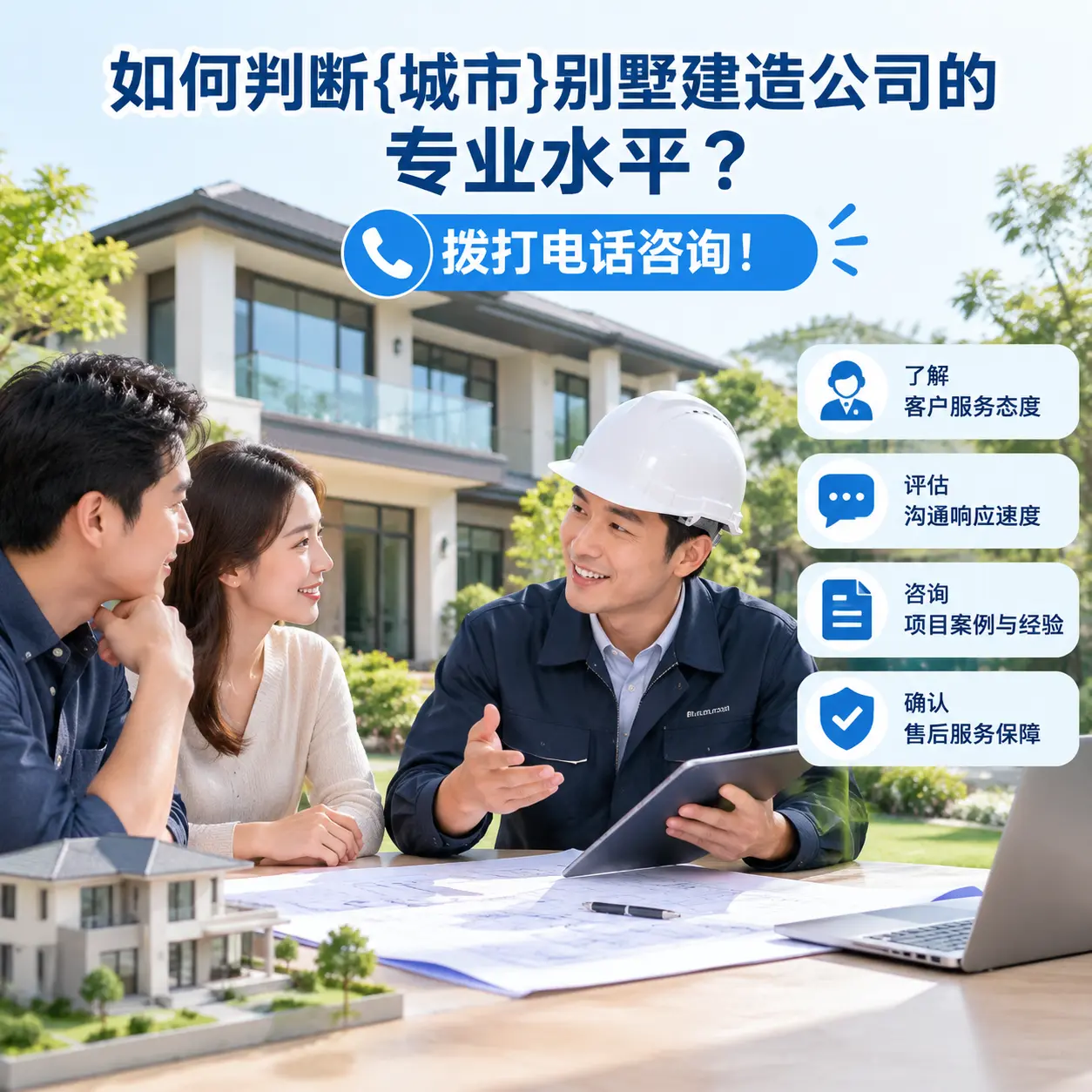 如何判断开阳别墅建造公司的专业水平？拨打电话咨询！